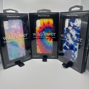 Urban Outfitters Wildflower iPhone Xs/X Case - Colorful Tie-Dye Trio